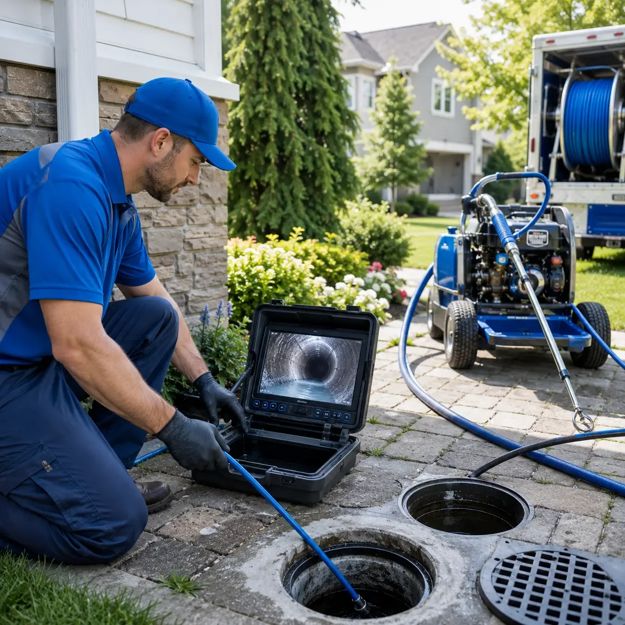 Outdoor drain cleaning professionals serving Harris, NC