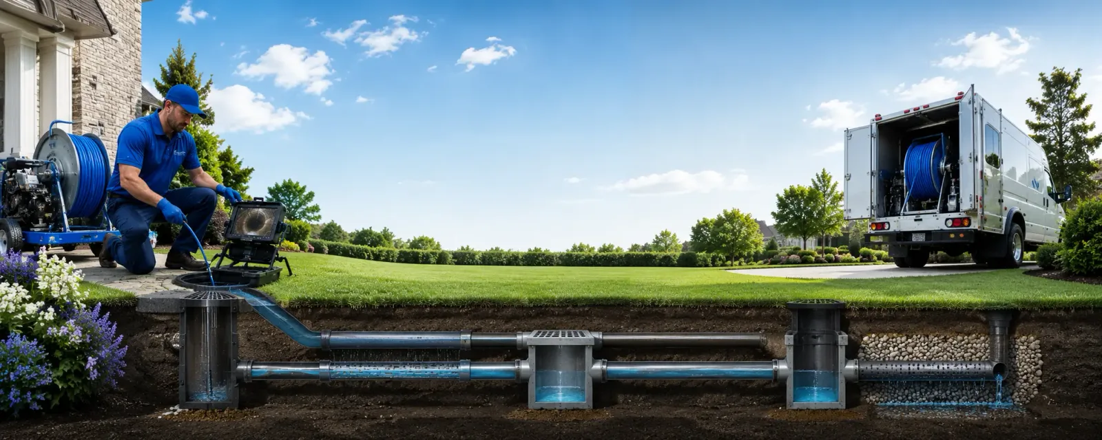 Outdoor drain cleaning information for Harris, NC
